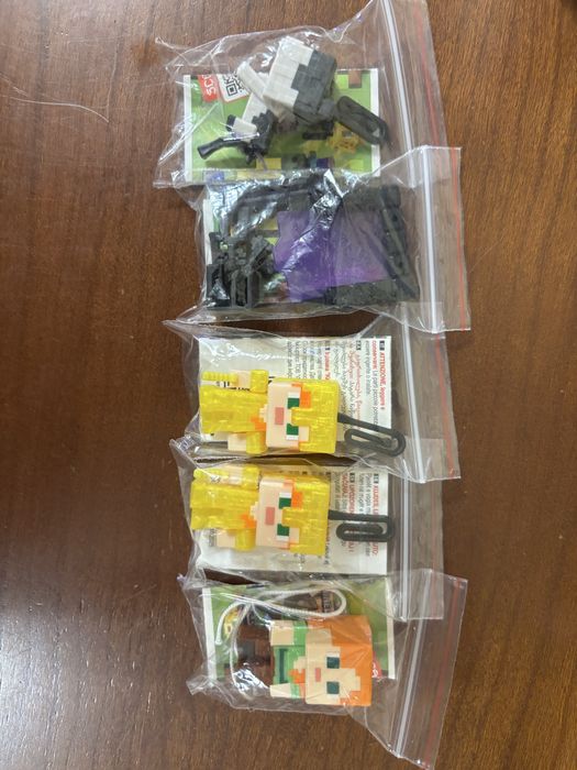 фигурки kinder joy minecraft