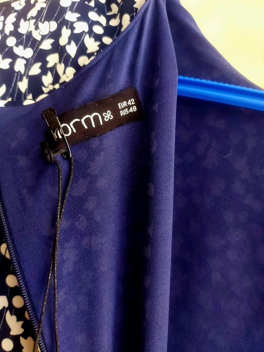 Нова рокля  с цип отзад,поплата леко асиметрича отпред