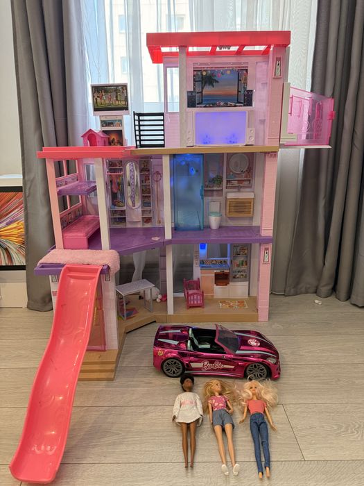 Casuta + auto Barbie