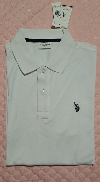 Продавам тениска с дълъг ръкав U.S. Polo  - бяла