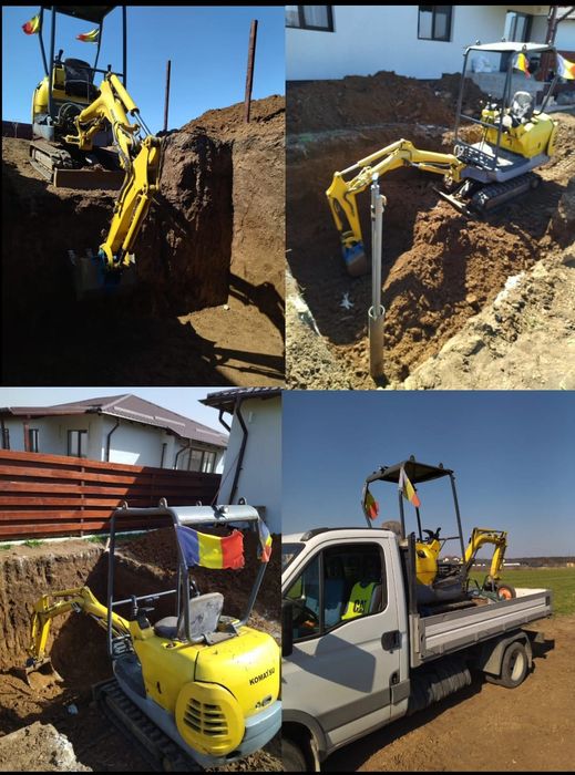 Execut diverse lucrări  cu miniexcavator 1.5 t