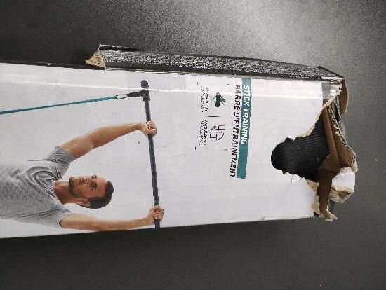 Kit 1 Bară și 2 elastice Bodybuilding 15 - produs resigilat Decathlon