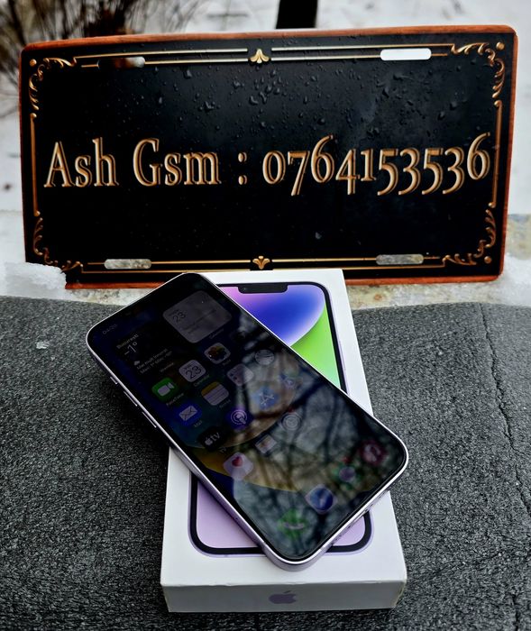 Iphone 14 purple, impecabil, full box
