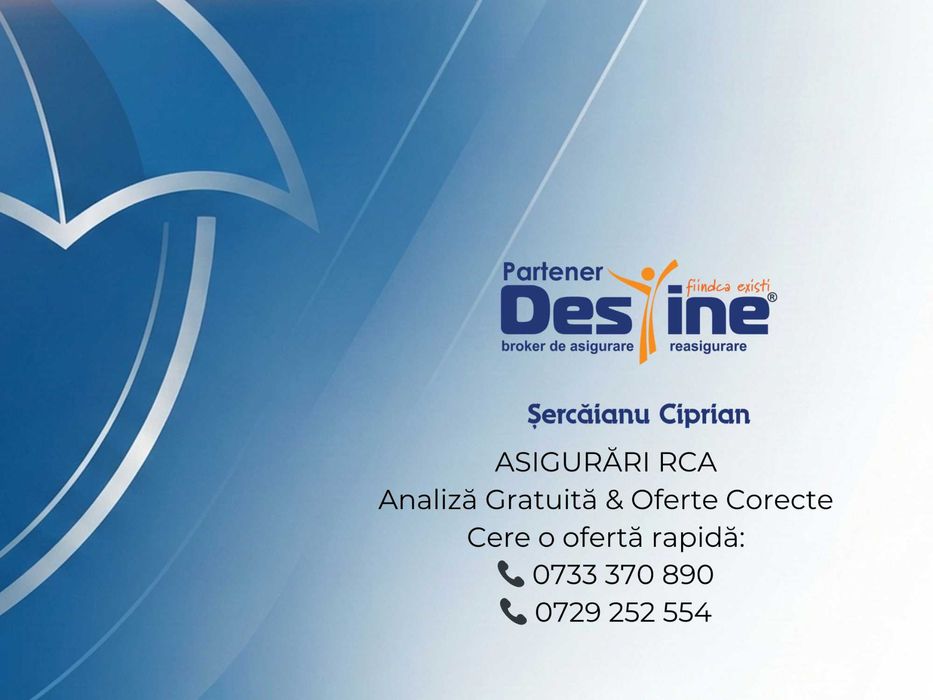 Asigurări RCA – Preț competitiv– Consultanță Gratuită