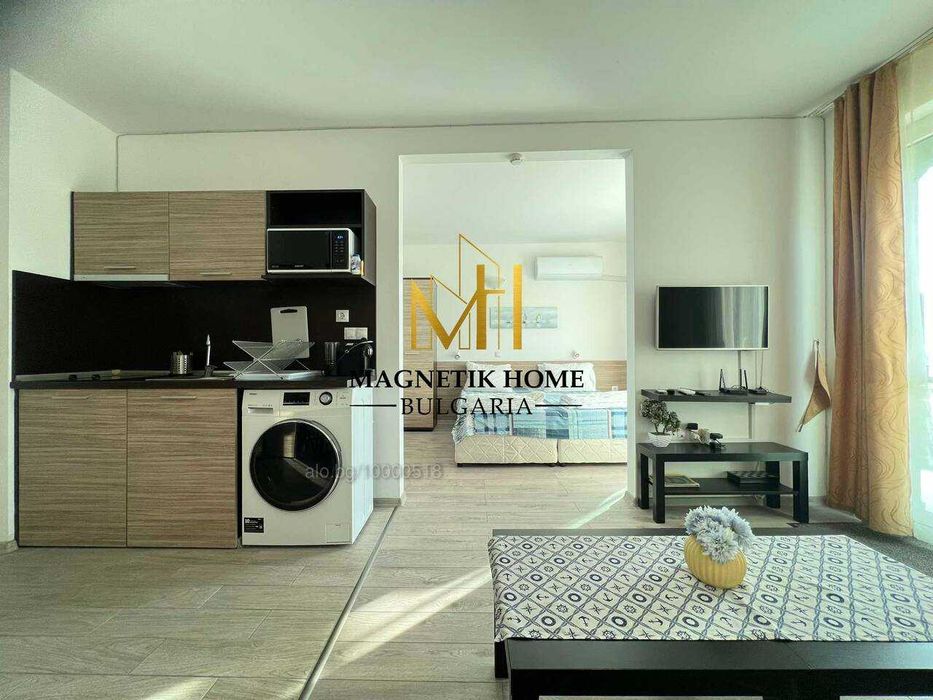 Приветлив двустаен апартамент в затворен комплекс в ж.к. Сарафово