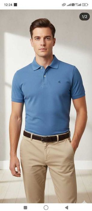 Новая мужская рубашка поло итальянского бренда Dodipetto.