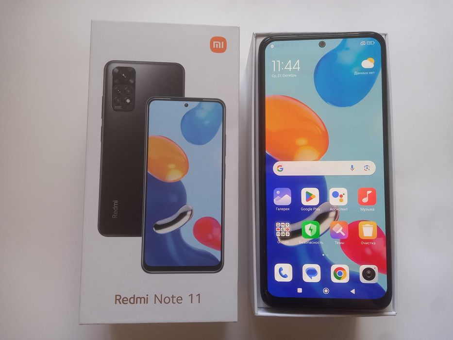Xiaomi Redmi Note 11 (4гб/128гб) "IPS" 90.герц_коробка, чехол.