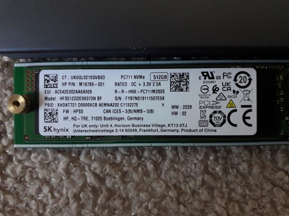 512GB external NVMe SSD M.2
