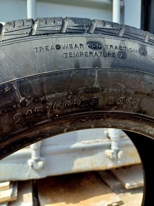 Шины 245\60\18 Б\У