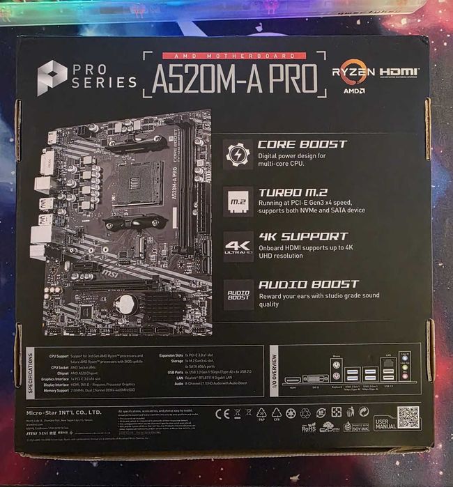 Procesor Intel i5-7400 + Cooler / Placă de Bază MSI A520M - SEPARAT sau PACHET
