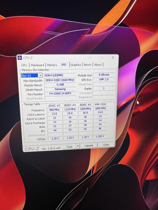 Ryzen 7 5700x & DDR 4 16 GB 2x8 G- Skill Samsung B - Die 3200 MHz CL14