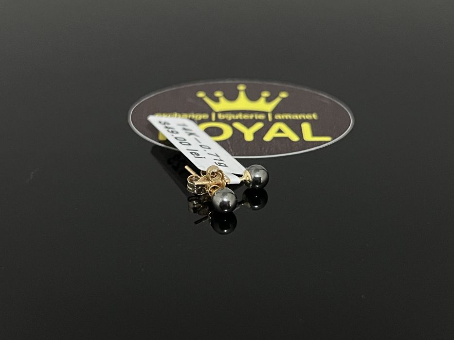 Bijuteria Royal CB : Cercei dama aur 14k 585   0,71 gr