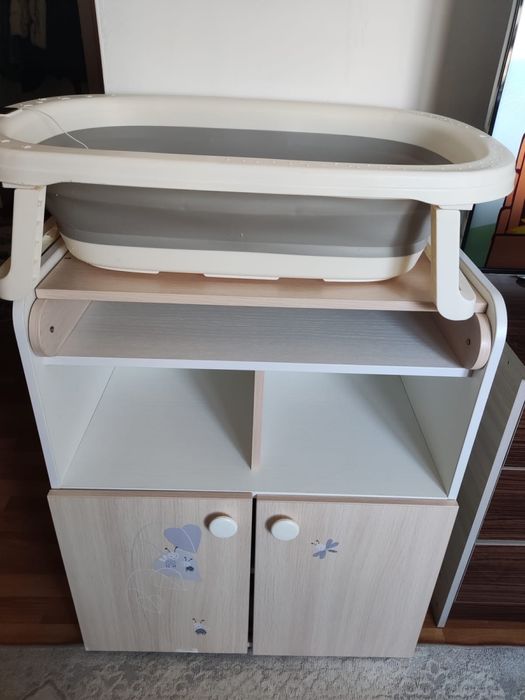 Пеленальный комод +Ванна для малышей
