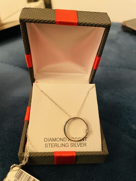 Coliere argint 925 si diamant