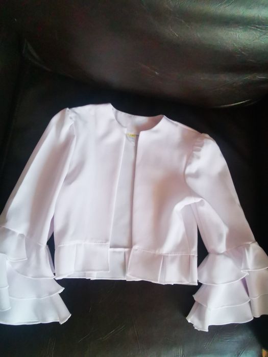 Bolero alb fetite