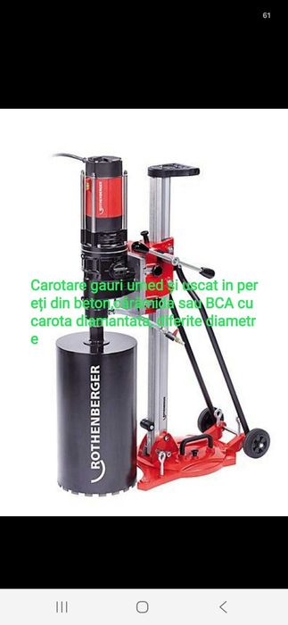 Gaura hota,carotare beton,gaura beton,ventilatie,perforare.centrala