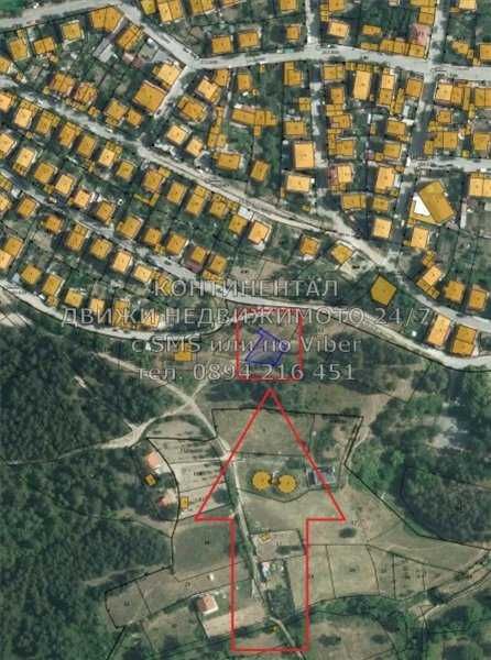 Панорамен парцел 350м2 до ток, вода над язовира за жилищно - код 62249