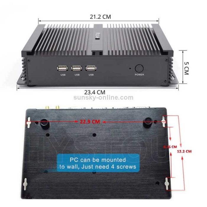 MIni PC Hystou Fmp04 I7 5550u/8gb Ram ddr3/500Gb hdd, Hdmi, 4k, Wifi, Win 11