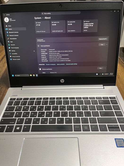 Laptop business HP ProBook 440 G6 i7 / 16GB RAM / SSD 512GB / Windows 11 Pro