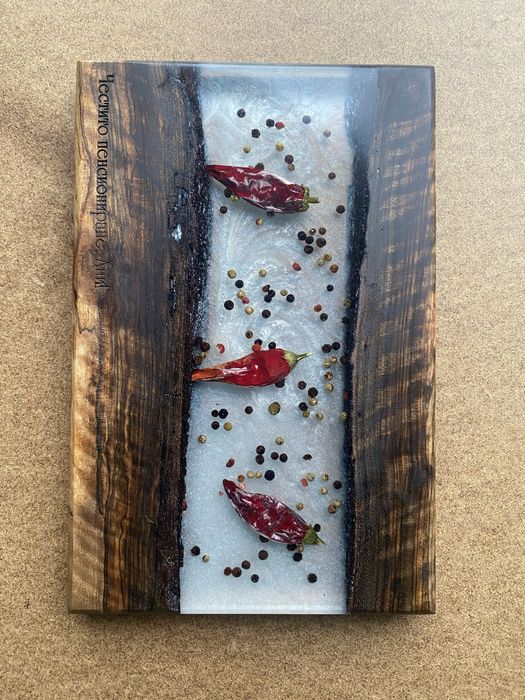 Дъски от орех и епоксидна смола!