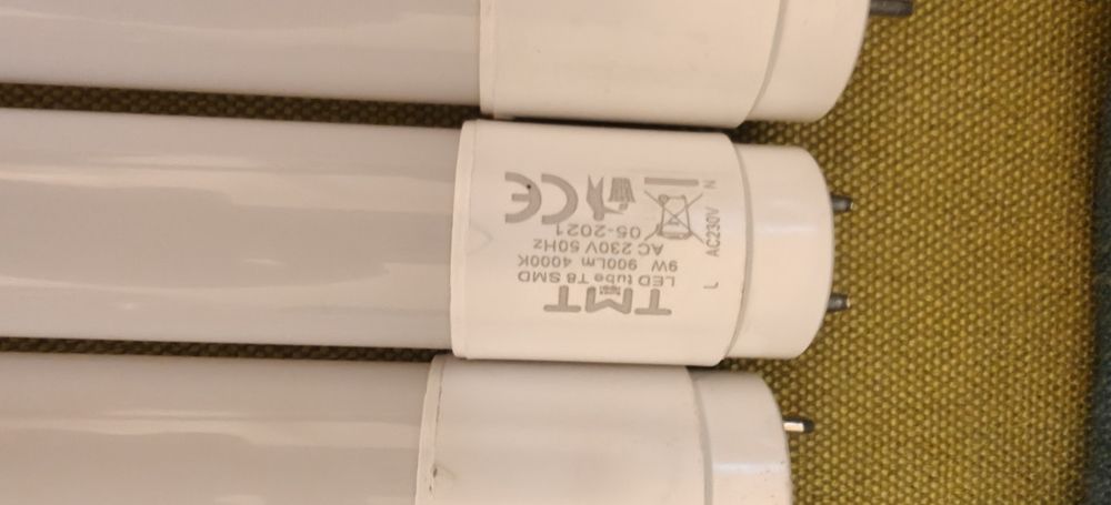 ТРЪБИ LED 9W,4000K,900Lm,Т8,тмт,600mm,JSL,230V - 11бр.