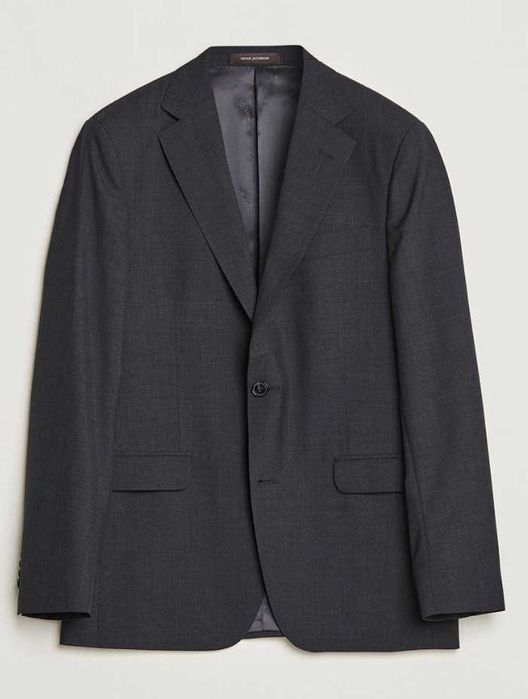 Sacou blazer de lux 50 L slim Oscar Jacobson lana super 120's gri