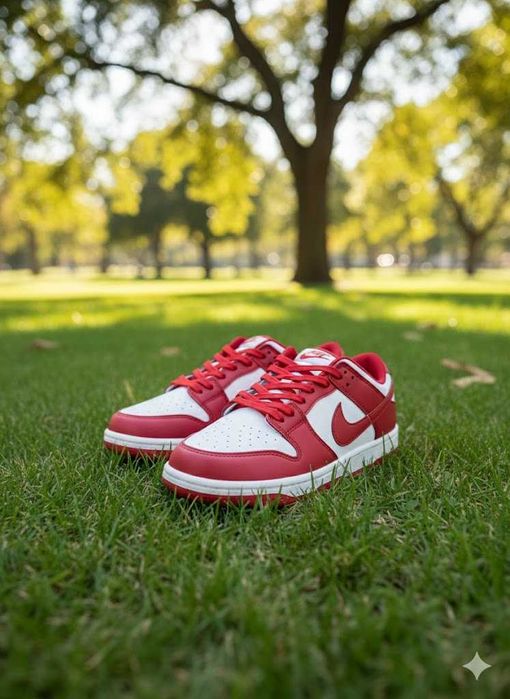 Adidasi Nike Dunk Red - Sneakersi Fete Baieti - Premium