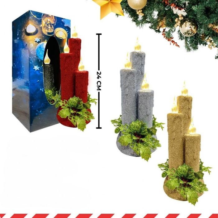 Коледна магия с бляскави LED свещи