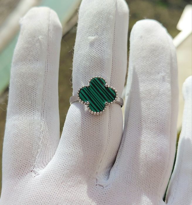 Кольцо Серебро 925. Малахит.