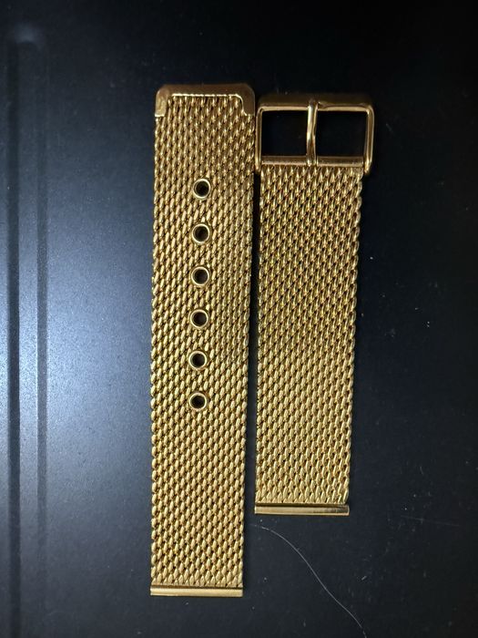 Позолченый браслет для часов
