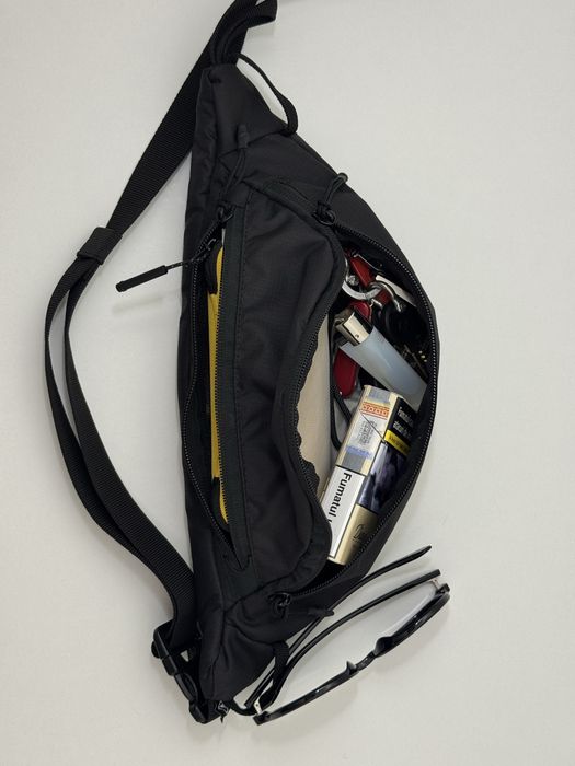 Borseta ripstop 2 buzunare, neagra