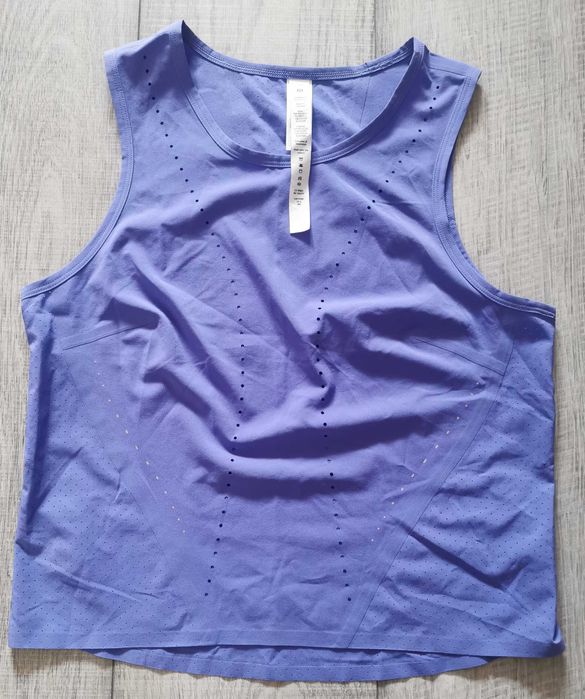 Maiou Lululemon Swift Ventilated Running Tank Charged Indigo nou size4