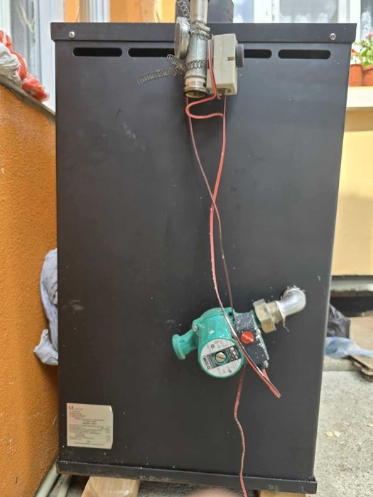 Камина с водна риза прити