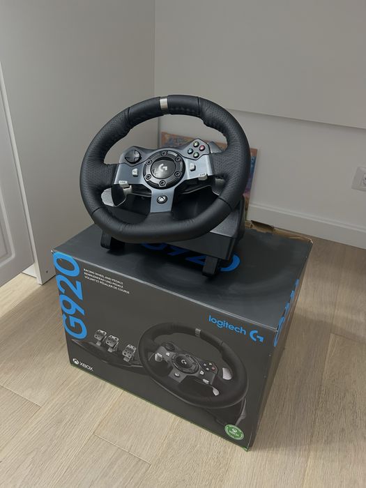 Vand Volan Logitech G920 pentru |XBOX,PC| +schimbator manual