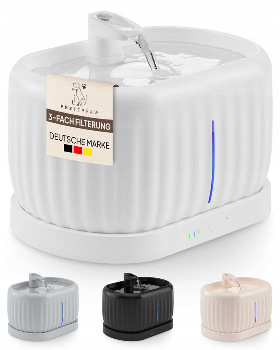 Фонтан за вода за домашни любимци Pretty Paw Aqua Sense Pro 3L – Бял