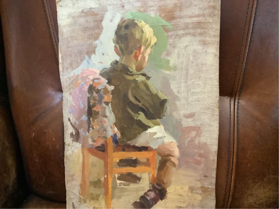 Картина «В детском саду» СССР