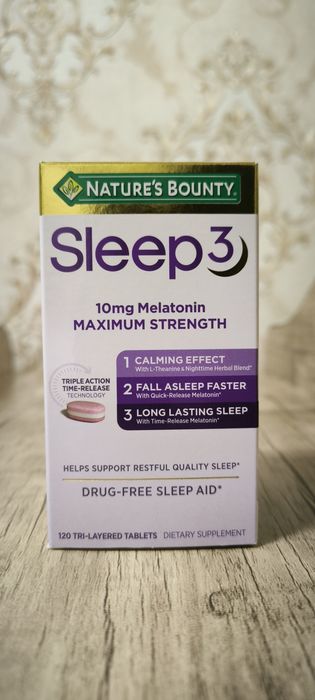 Sleep3 (10 mg Melatonin) — Uyqusizlikka qarshi 3 bosqichli yechim!