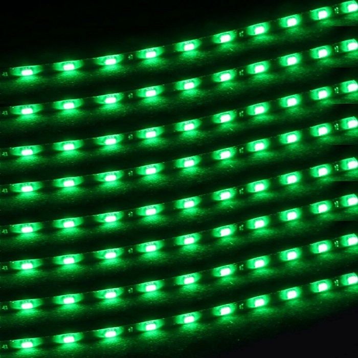 LED лента на 12 V водоустойчива 15 диода зеленa светлина