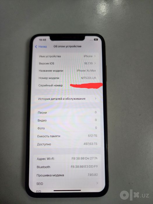 Iphone XS MAX Gold LL/A 512GB Batareka 100% Uselenniy Tinuu