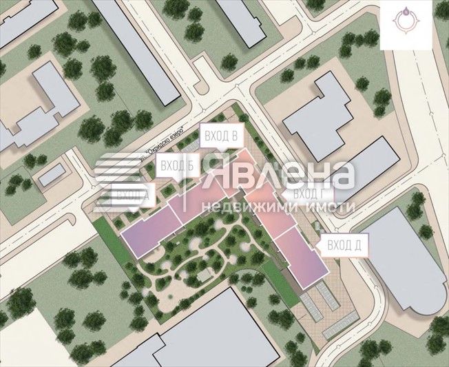 Апартаментът е разположен на 6-ти жилищен етаж, вх