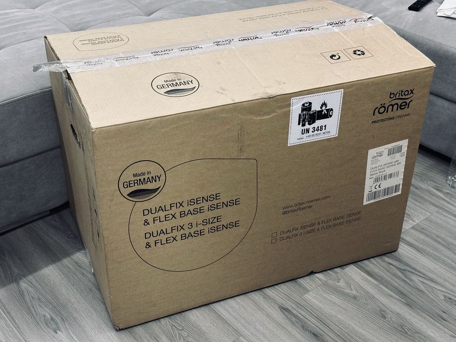 Scaun auto copii Britax Romer DualFix iSense rotativ 3luni-4ani LED