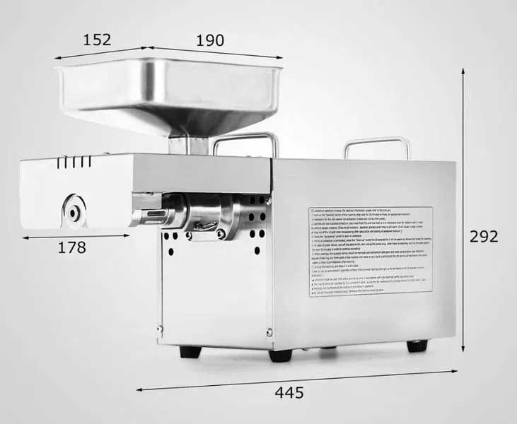 Нова автоматична машина за извличане на масло/олио. преса за олио 700W