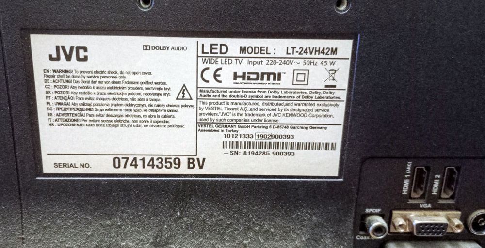 Vând tv JVC cu defect la display