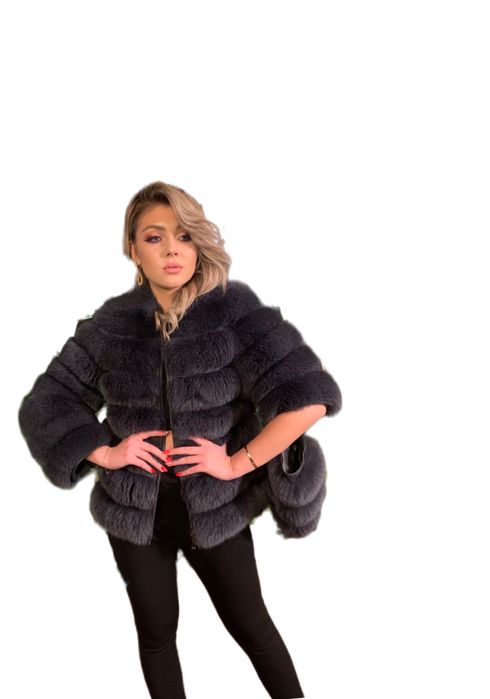 Haina din blana naturala