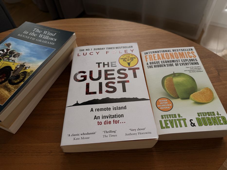 5 книги на английски за 20€ | The Guest List, Freakonomics, Life 3.0