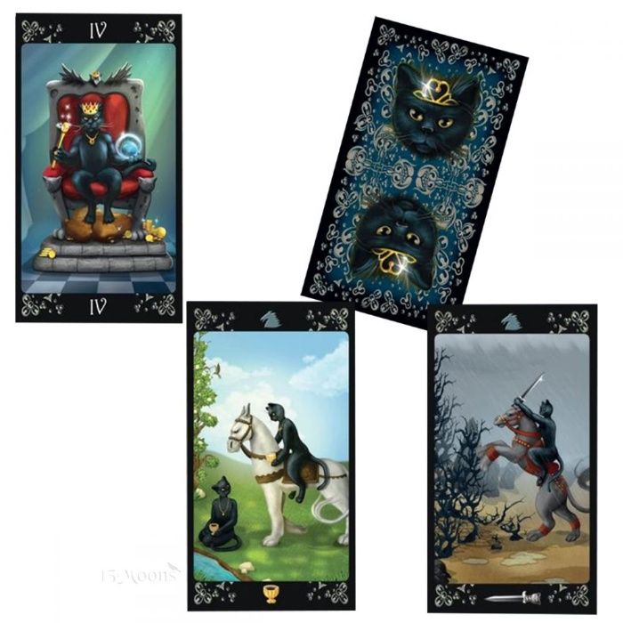 Pisicile negre-Carti de Tarot/ORIGINAL/ed lim-imagini superbe,SIGILAT