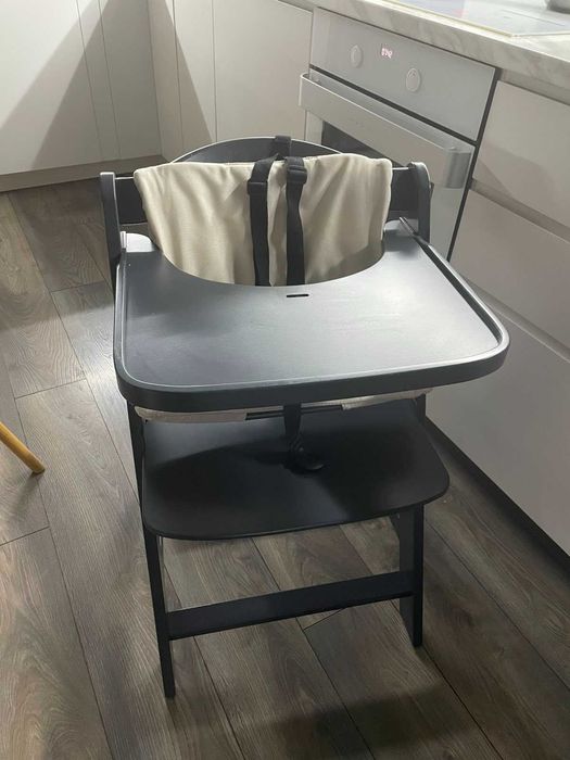 Дървен стол Hauck Beta+ в комлект с Шезлонг 2в1 Alpha Bouncer Premium