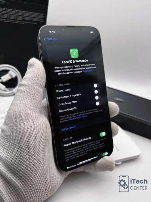 iPhone 13 Pro MAX, 128GB, Black, 100% батерия, КАТО НОВ, ГАРАНЦИЯ!