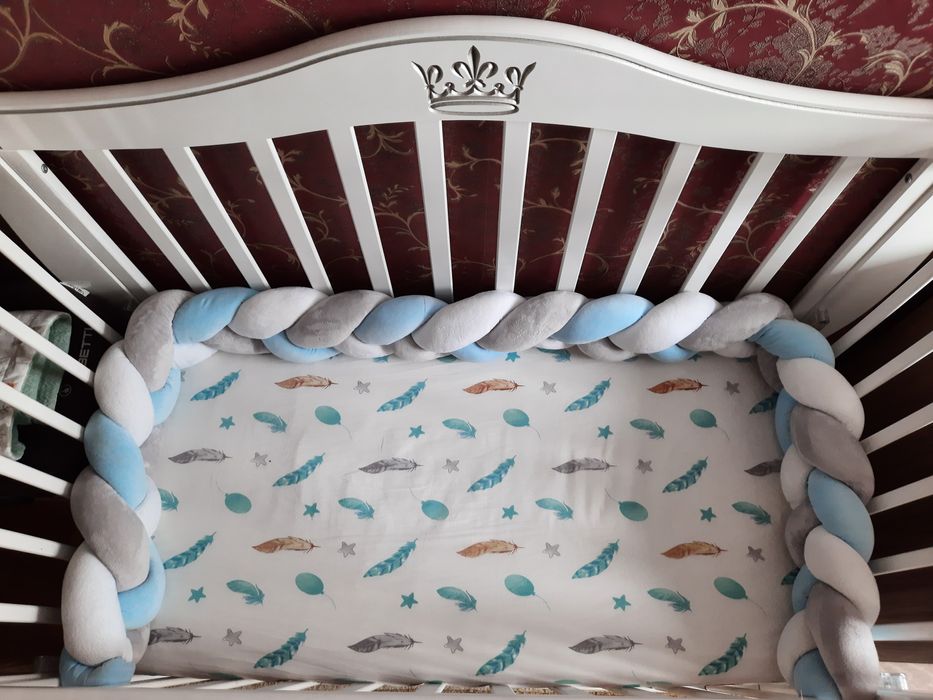 Бортик - косичка для кроватки