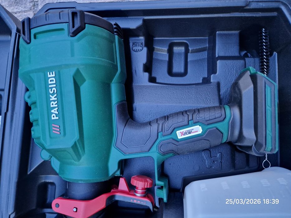 Aparat de vopsit Parkside 20v nou fara acumulator